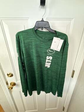 Nike New York Jets Green Sideline Velocity Dri-FIT Long Sleeve